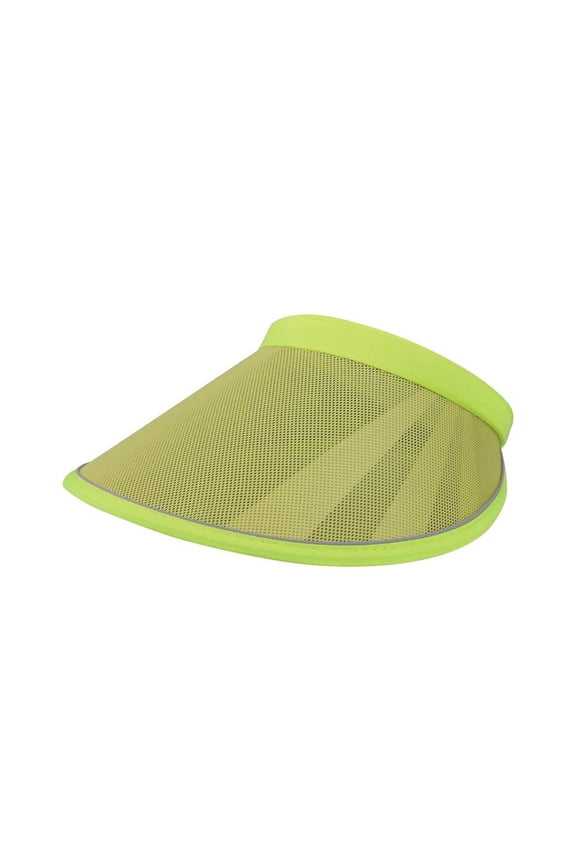 MG Unisex UV Protection Clip-On Visor-4127 - Neon Yellow
