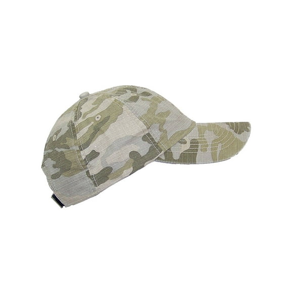 MG Unisex Unstructured Ripstop Camouflage Adjustable Ballcap - Desert Camo