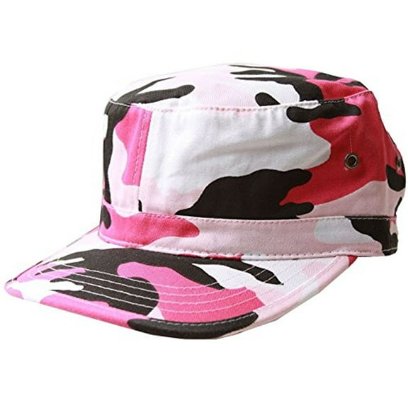 MG Women's Cotton Twill Enzyme Washed Cadet Cap (Pink Camo)  One Size