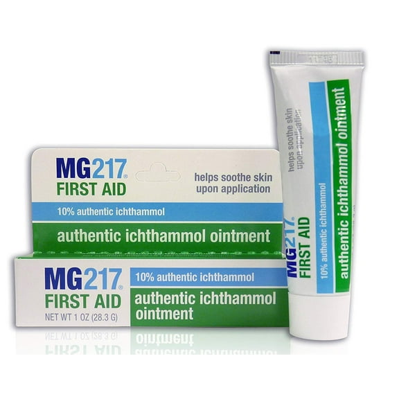 MG217 First Aid 10% Aunthenthic Ichthammol Ointment Helps Soothe Skin, 1oz