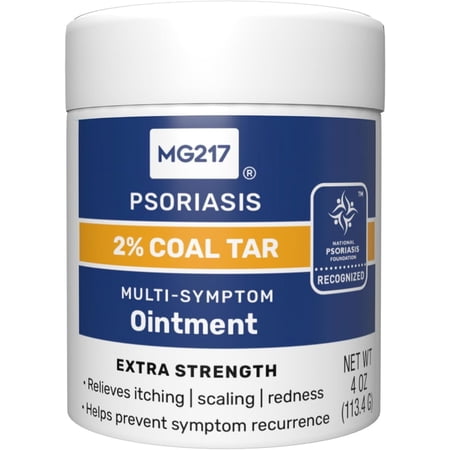 MG217 Psoriasis 2% Coal Tar Multi-Symptom Ointment, 4 Oz..