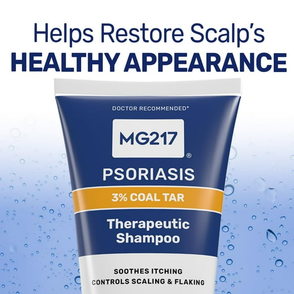 MG217 Psoriasis Medicated Conditioning Shampoo with 3% Coal Tar Formula 8 Ounce