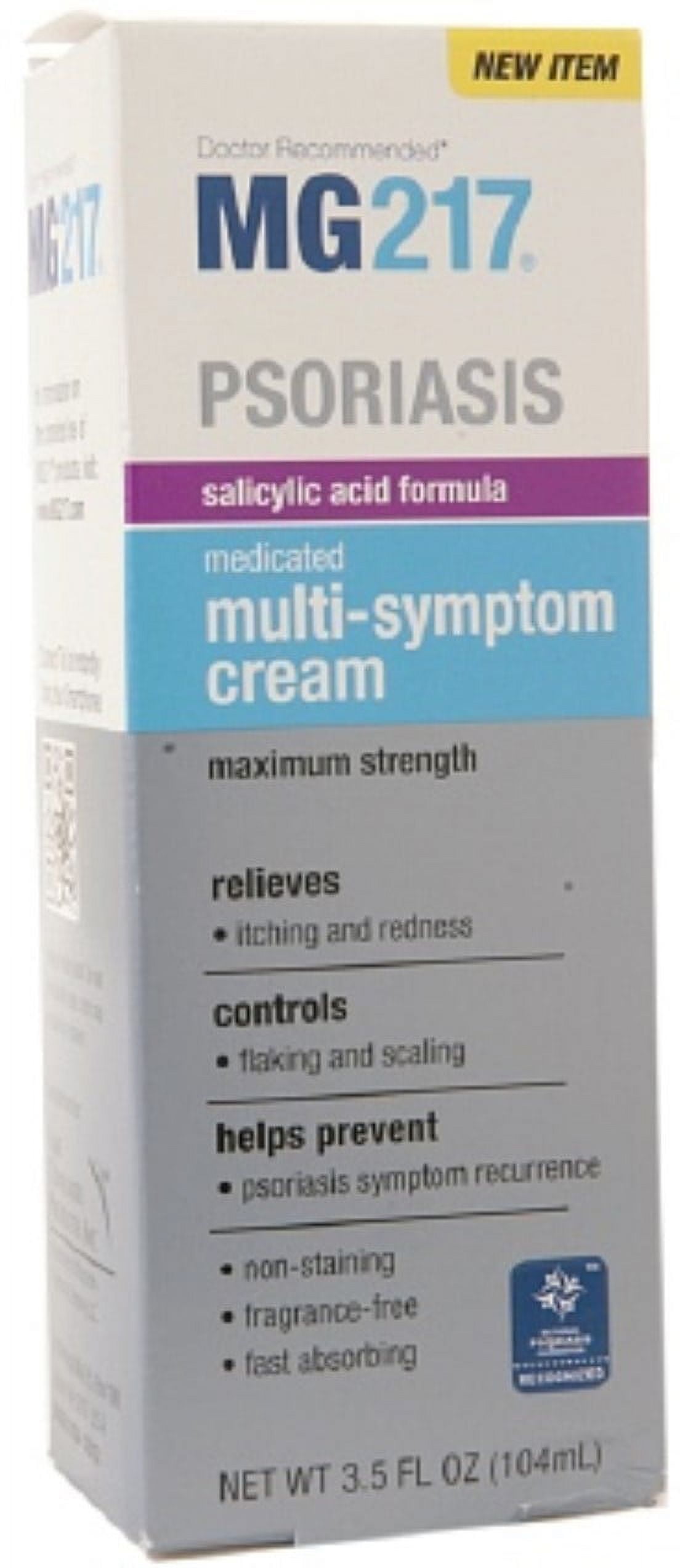 MG217 Psoriasis Relief Treatment Cream, Anti-Itch, Medicated Multi