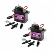 MG90S Micro Servo Motor Metal Geared Motor Kit for RC Car Robot Helicopter, Mini Servos for Arduino Project 2pcs