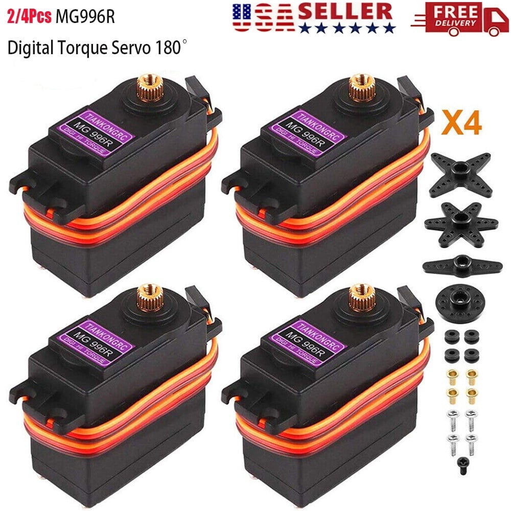 Caelusair, RC Servo Motor, 13kg Torque, 180° Rotation, 4pcs - Walmart.com