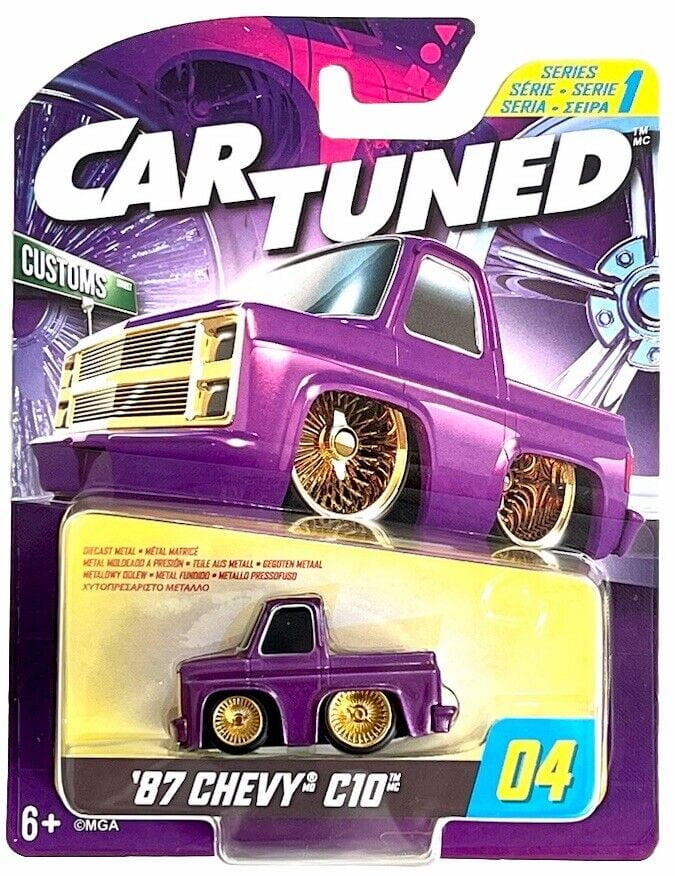 '87 CHEVY C10 カスタムミニカーセット CarTuned Series 3 - 1987 Chevy C10 (Custom) - M Tan Diecast