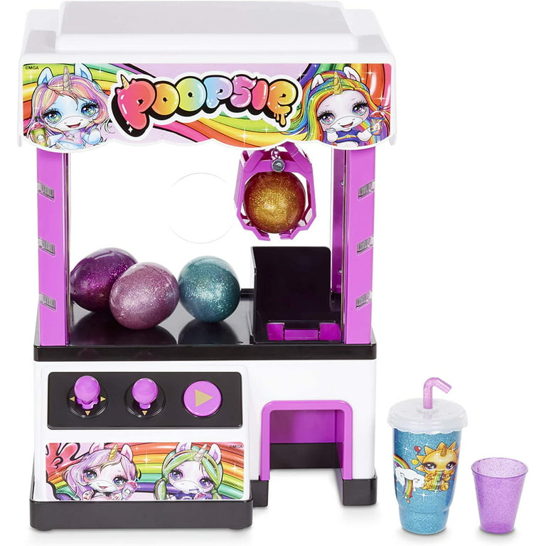 MGA Entertainment 562702E7C Poopsie Claw Machine with 4 Slimes & 2