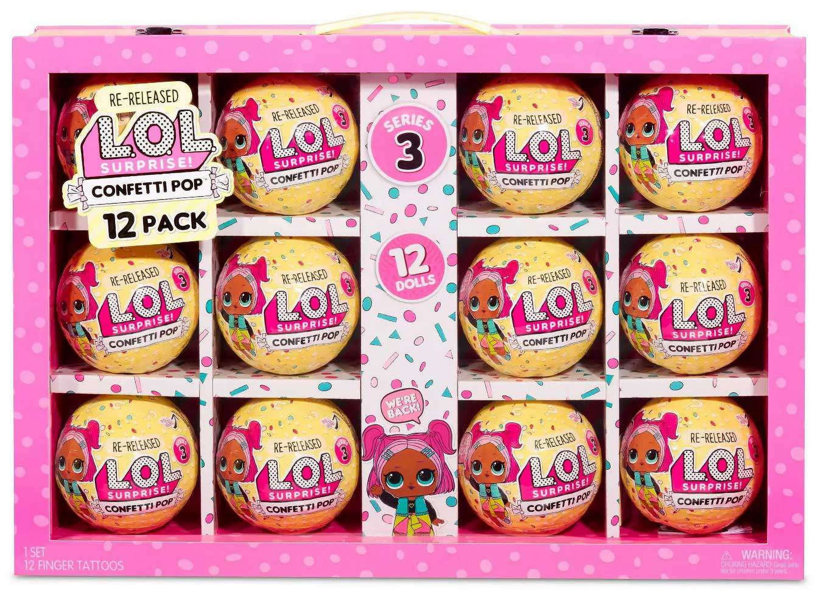 MGA Entertainment L.O.L. Surprise! Confetti Pop Dolls, 12-Pack