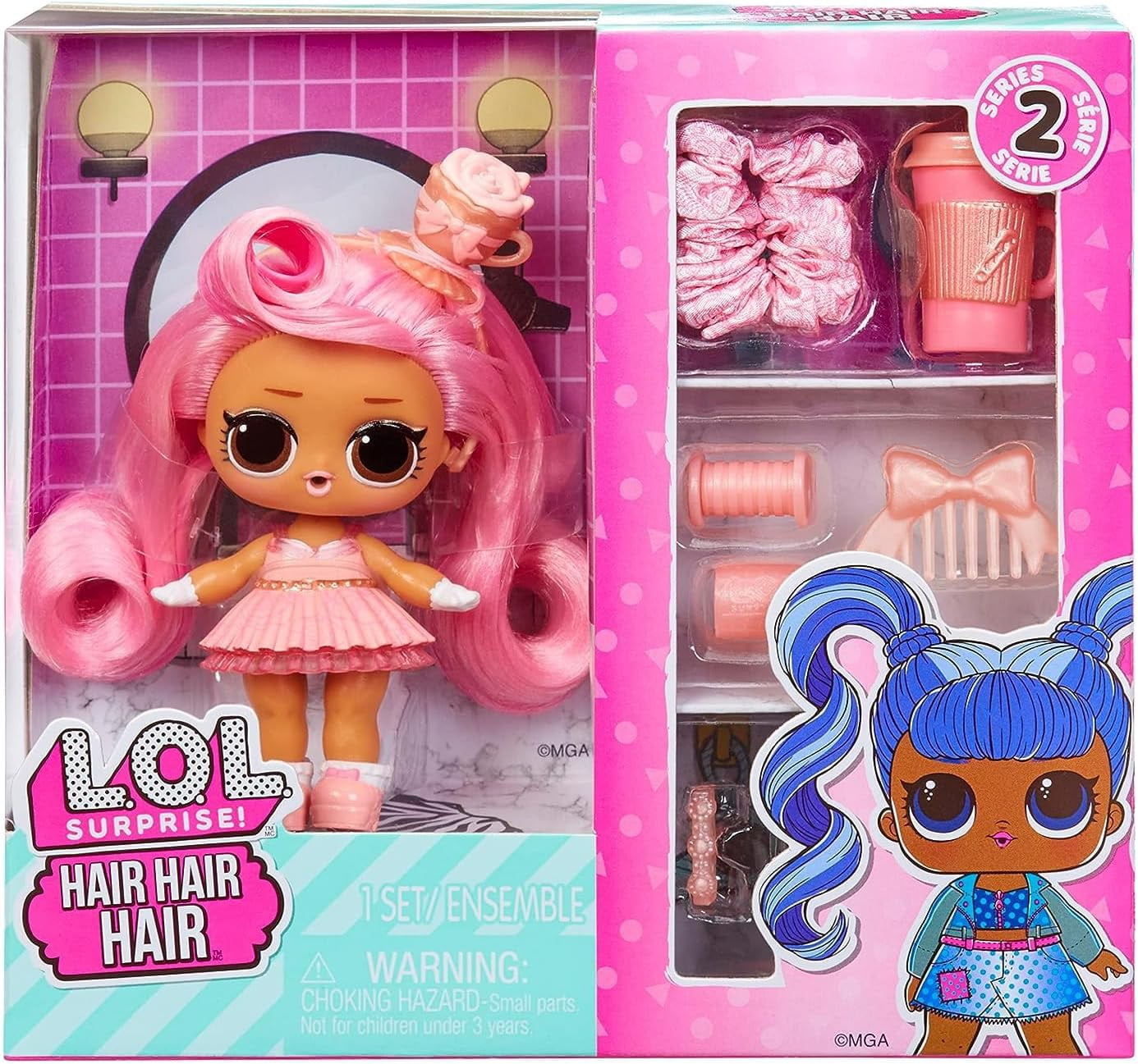 MGA Entertainment LOL Surprise Hair Collectible Doll with Accessories & Stickers