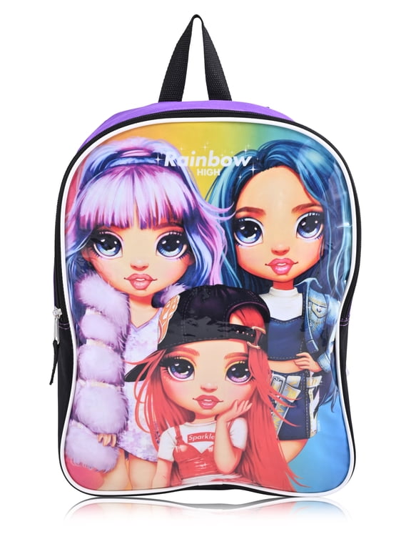 Rainbow High Girl's 15" Backpack -Purple