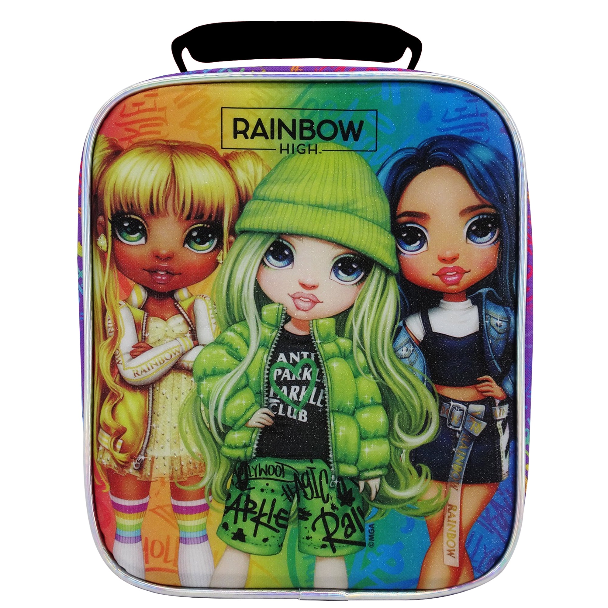 UOYHXQ Rainbow Insulated Lunch Box for Girls, 12.4 x 10 x 2