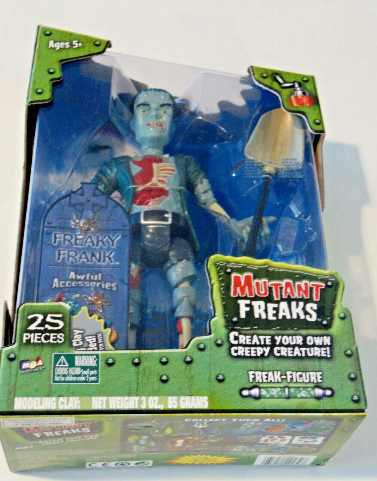 MGA MUTANT FREAKS Freaky Frank FIGURE Create Build Creepy