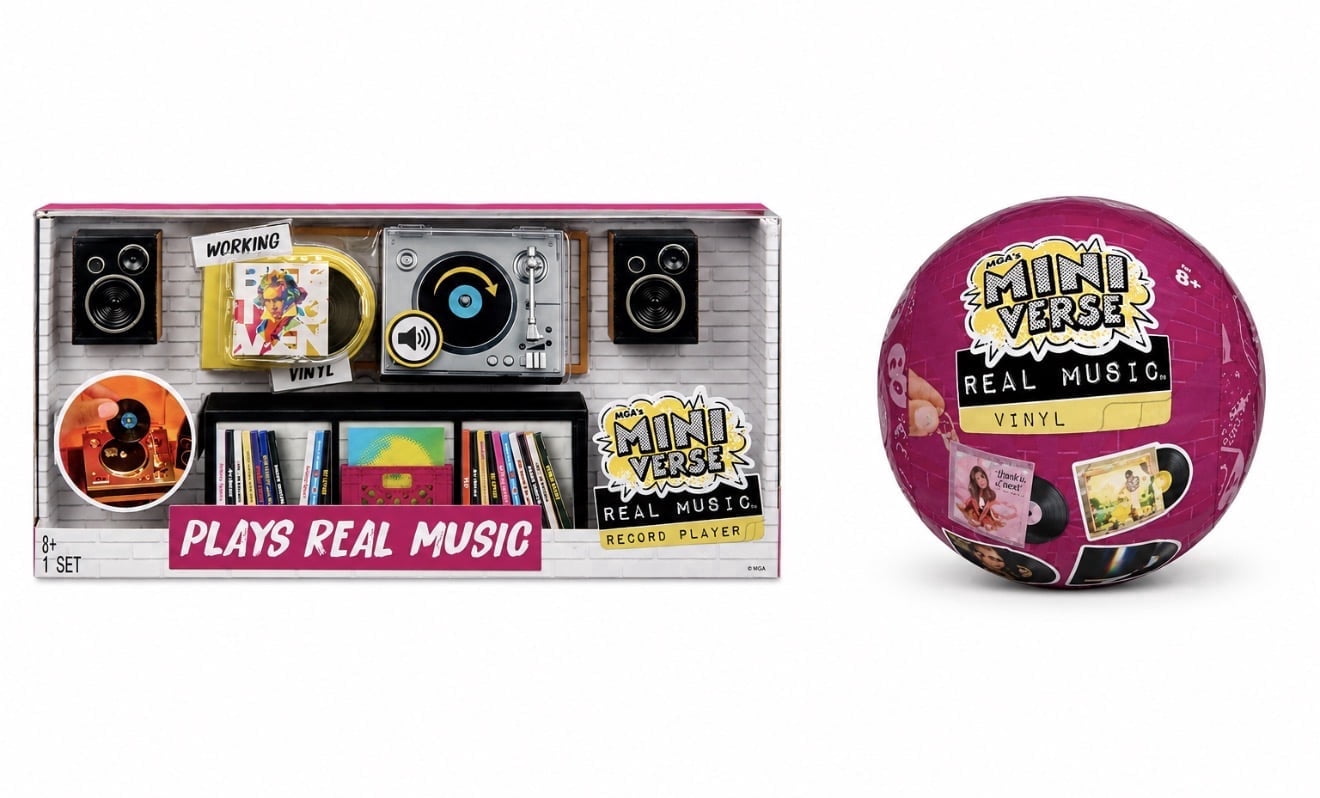 MGA Mini Verse Real Music Vinyl Turntable with Record Player