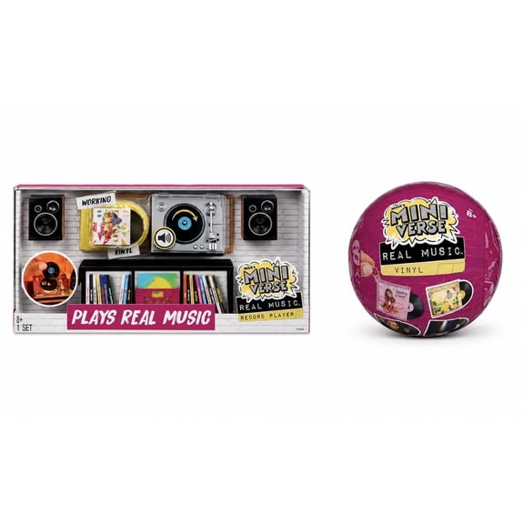 MGA Mini Verse Real Music Vinyl Turntable with Record Player & Record Capsule