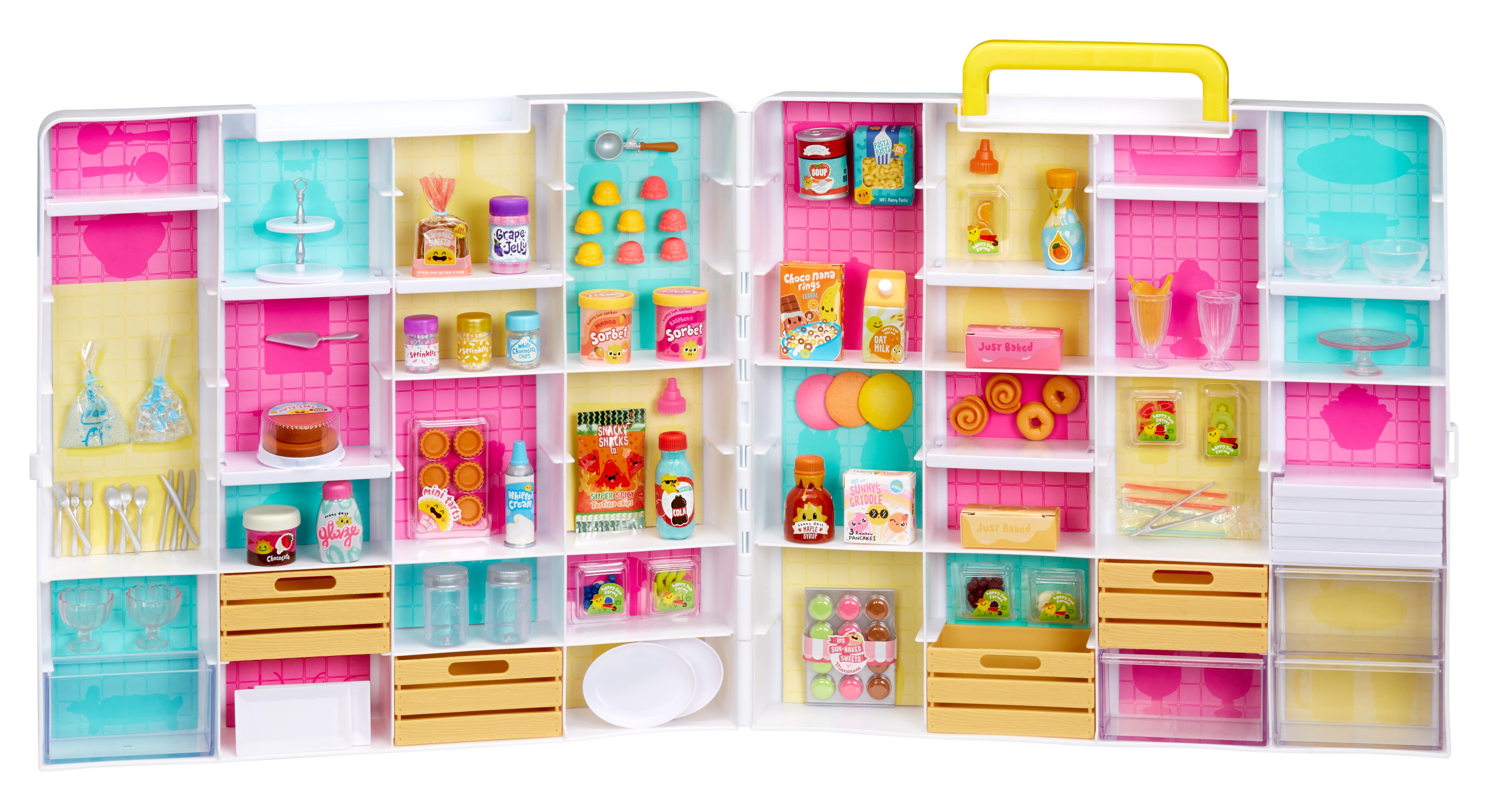 Info about the MGA Miniverse capsules & kitchen set: roughly Barbie scale,  mini packs of ingredients plus UV resin to make miniature food & drink. A  bit expensive for what you get