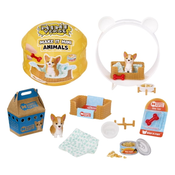 MGA's Miniverse Make It Mini Animals Series 3 Blind Ball Collectible, Ages 8+