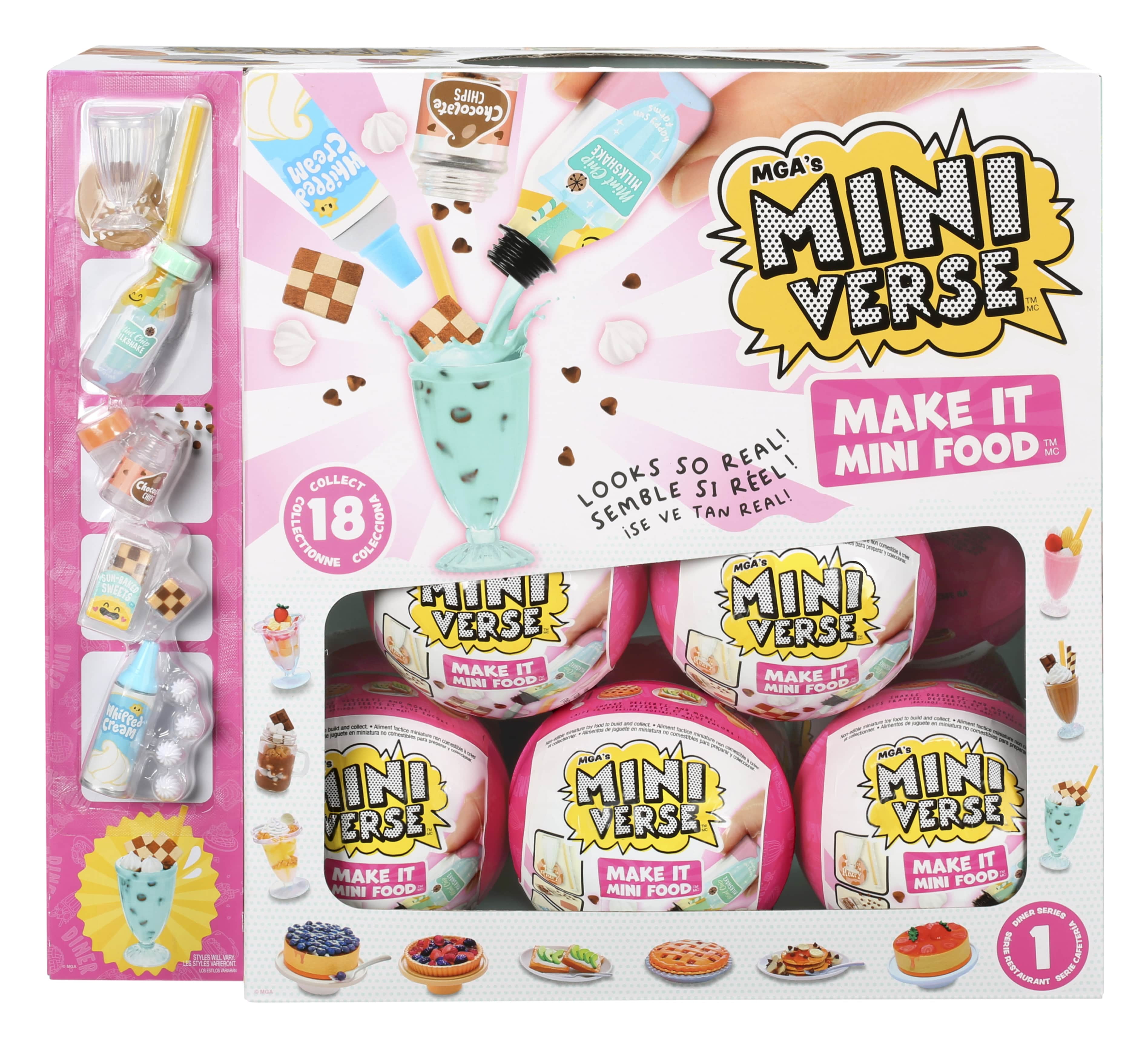 MGA's Miniverse Make It Mini Food Diner Series 1 Minis Complete
