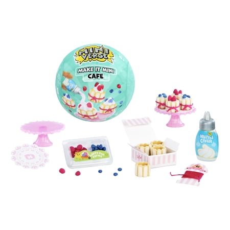 MGA's Miniverse Make It Mini Cafe Series 6, Mini Collectibles - Blind Packaging, Resin Play, Replica Food, Not Edible, Collectors, 8+