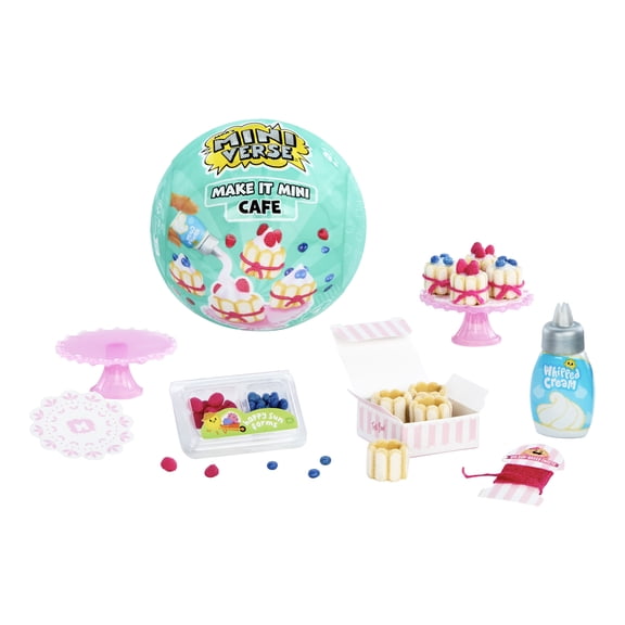 MGAs Miniverse Make It Mini Caf Series 6 or Series 7 DIY Mini Food Mystery Capsule, Series and Style May Vary, Ages 8+