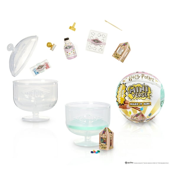 MGA's Miniverse - Make It Mini Honeydukes Harry Potter Mini Collectibles, Blind Pack, Diy, Resin, Replica Food, Not Edible, Collectors, 8+