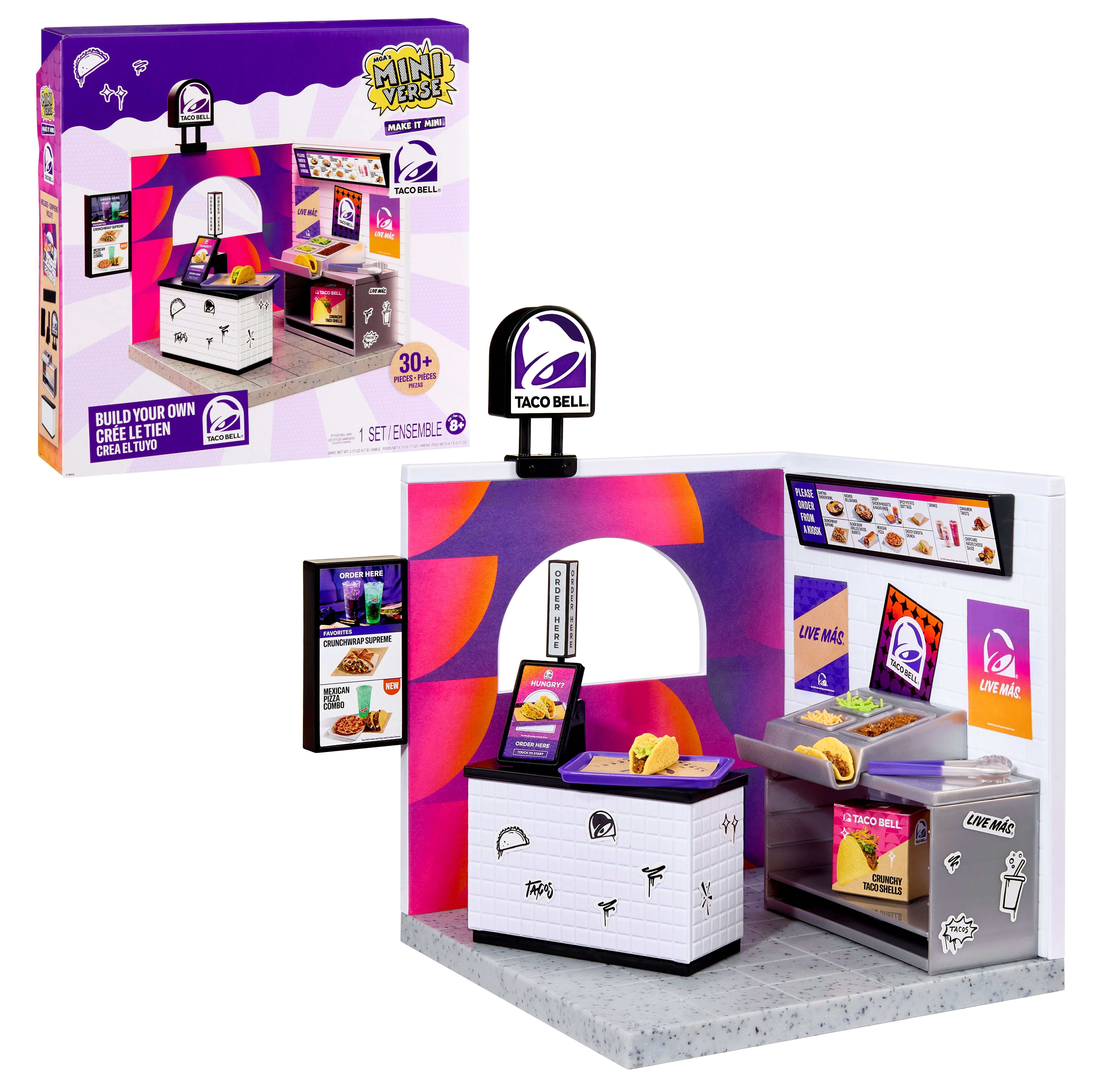 MGA's Miniverse Make It Mini Taco Bell Restaurant DIY Toy Set for Ages 8+