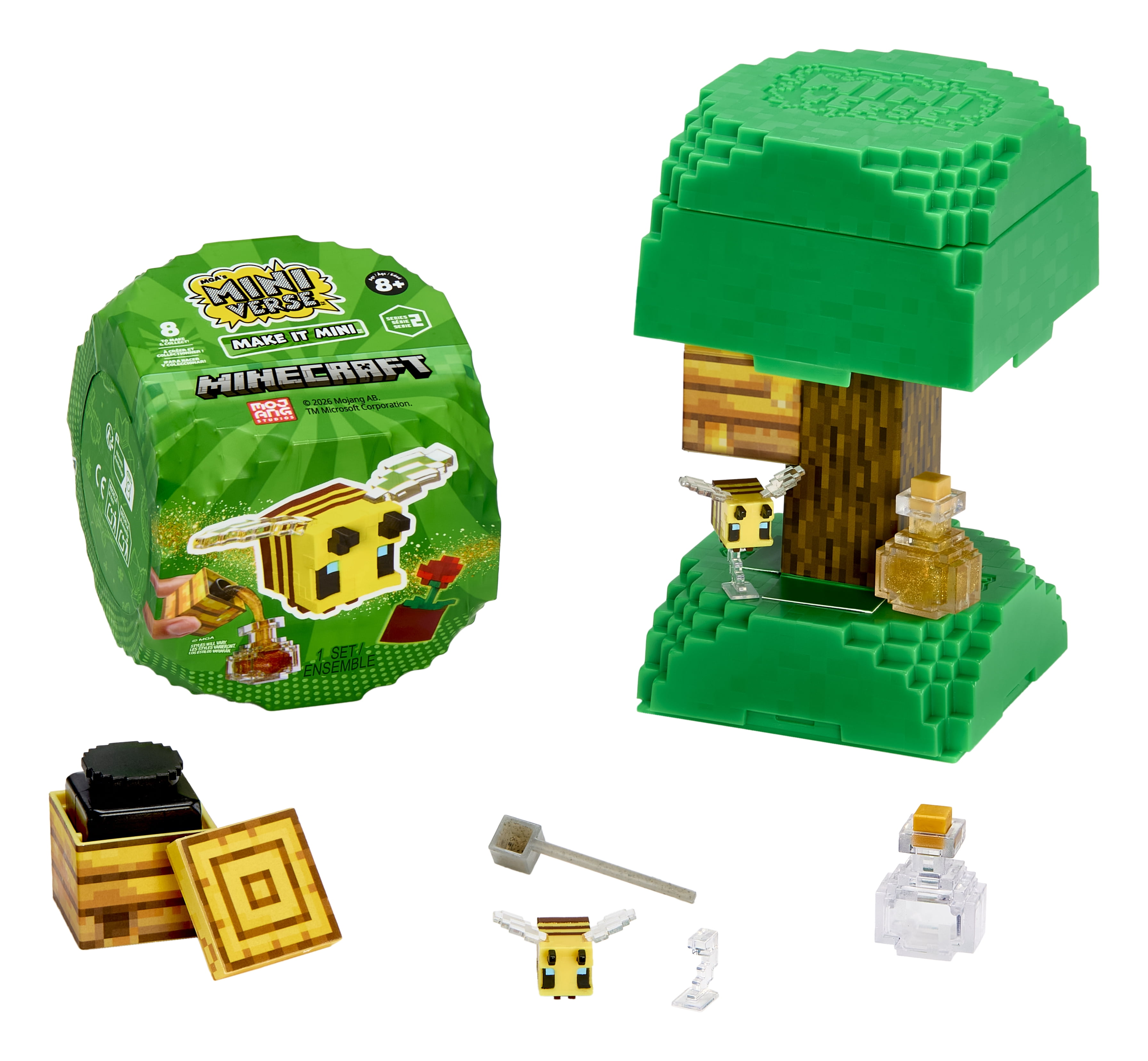 MGA’s Miniverse Make It Mini Minecraft Series 2 Blind Box Collectible Minis, Ages 8+