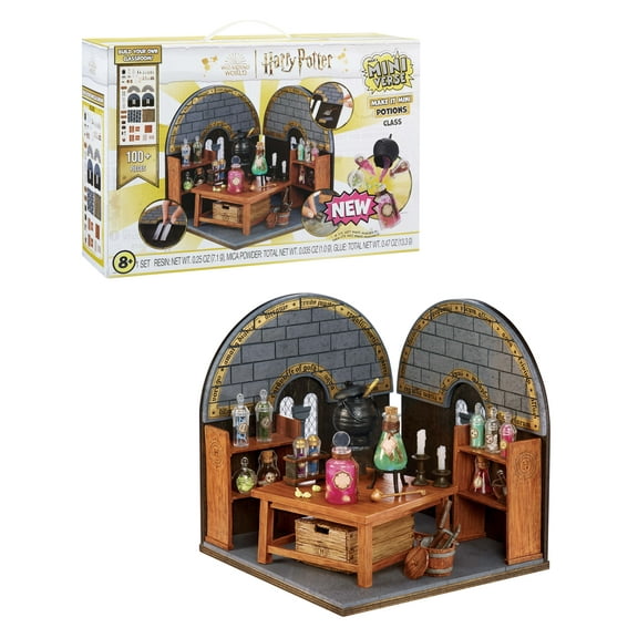 MGA's Miniverse Make It Mini Potions Class, Harry Potter Mini Collectibles, Building Set, 100+ Pieces, DIY, Resin, 8+