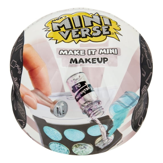 MGA's Miniverse - Make It Mini Makeup Series 1 Mini Collectibles, Blind Pack, Real Cosmetic Products, Lip Stain, Nail Polish, Eyeshadow, Non Toxic, 8+