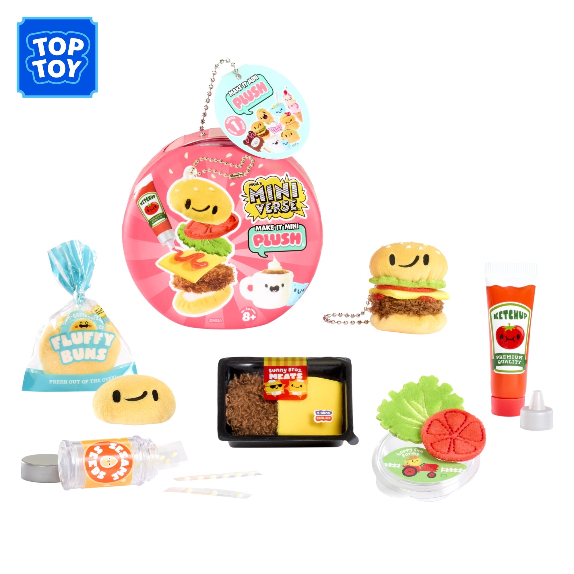 MGA's Miniverse, Make It Mini Plush, Food-Themed Collectible Craft
