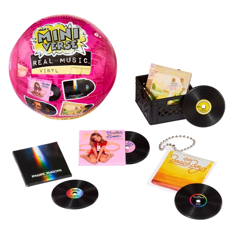 MGA's Miniverse Real Music Vinyl Mystery Blind Ball, 4 Mini