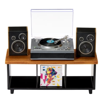 MGA's Miniverse Real Music Record Player Mini Collectibles, Mini Playable Record Player, Collectors, Gift, Beethoven