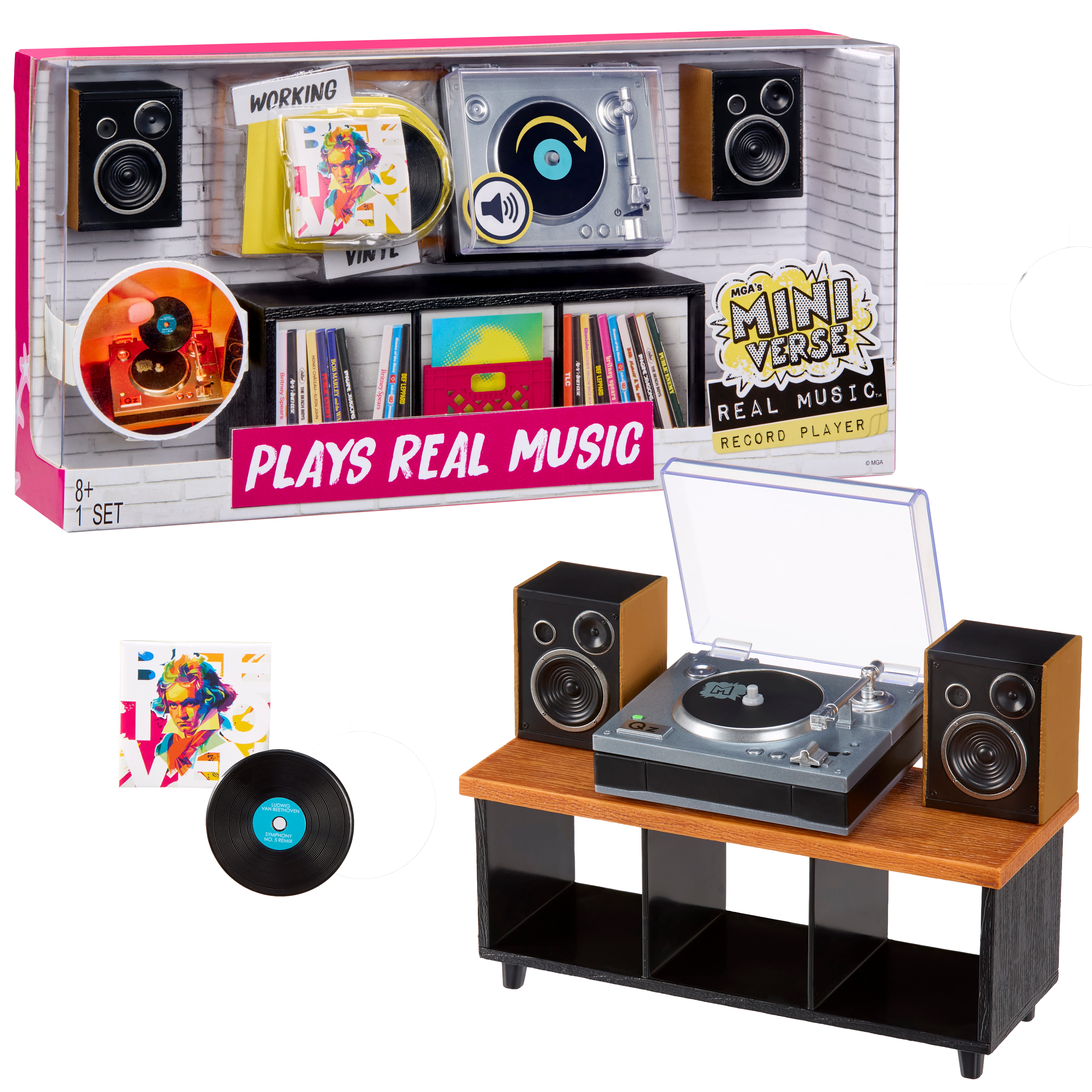 その他 MGA's Miniverse Real Music Record Player MGA's Miniverse Real Music Record Player Mini Collectibles, Mini