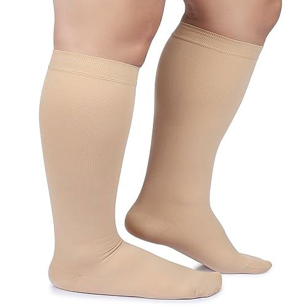 MGANG Plus Size Compression Socks for Men & Women, 2030 mmHg Extra
