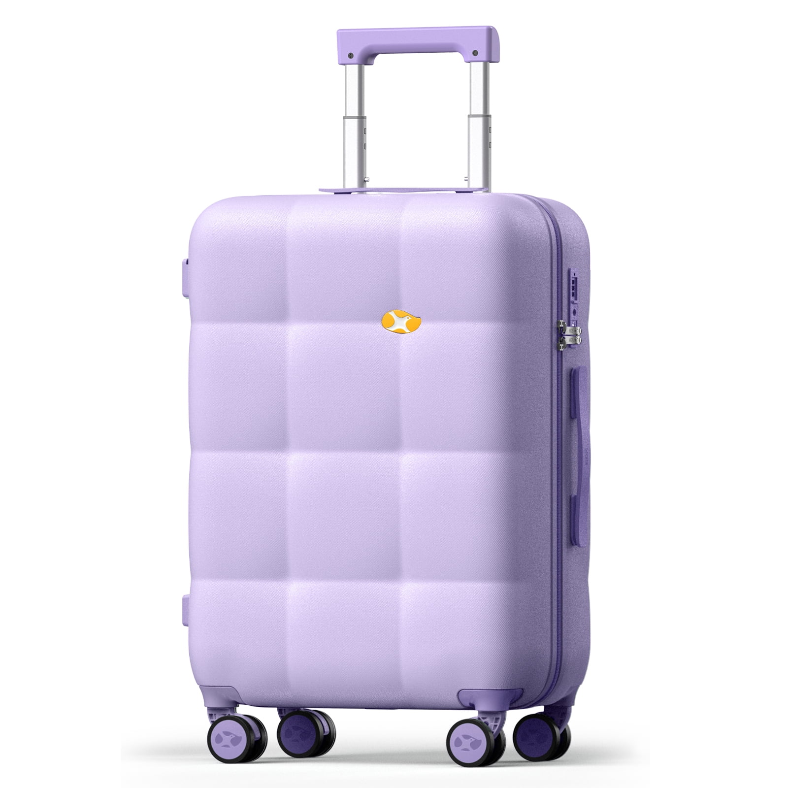 MGB 24" Medium Checked Luggage - PC Durable Hardshell Suitcase with Dual 360° Spinner Wheels & TSA Lock | Airline-Approved, Lightweight Design for Outdoor Travel