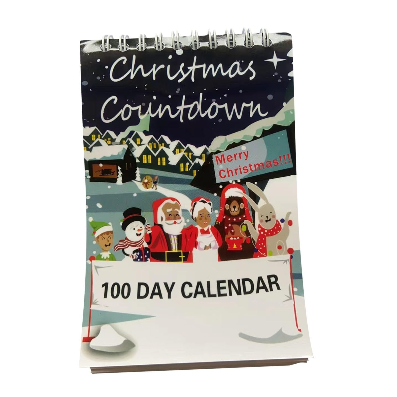 MGCWSH 100 Day Christmas Countdown Calendar 2024, Tear Off Countdown
