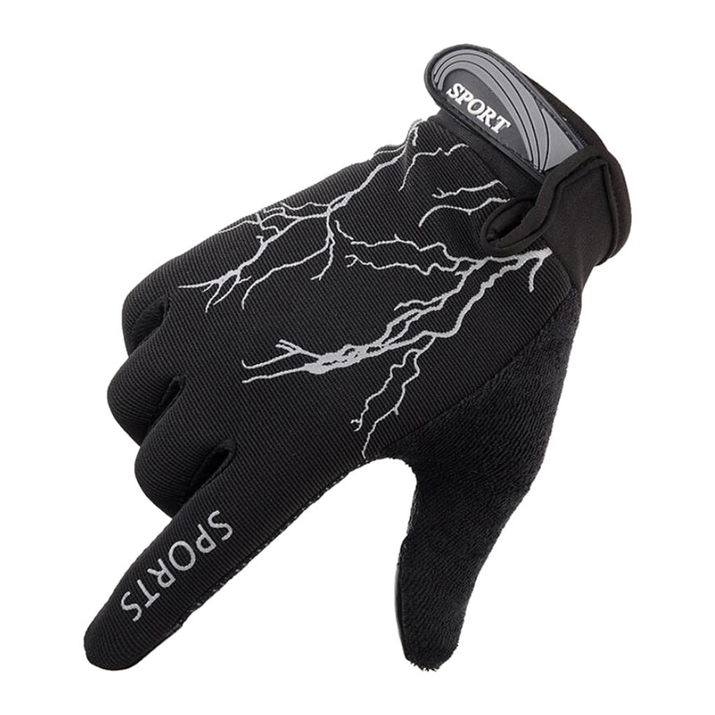 MGCWSH Anti-Slip Cycling Gloves for Men Women, Touchscreen Breathable Gloves Mountain Bike Gloves for Riding Black