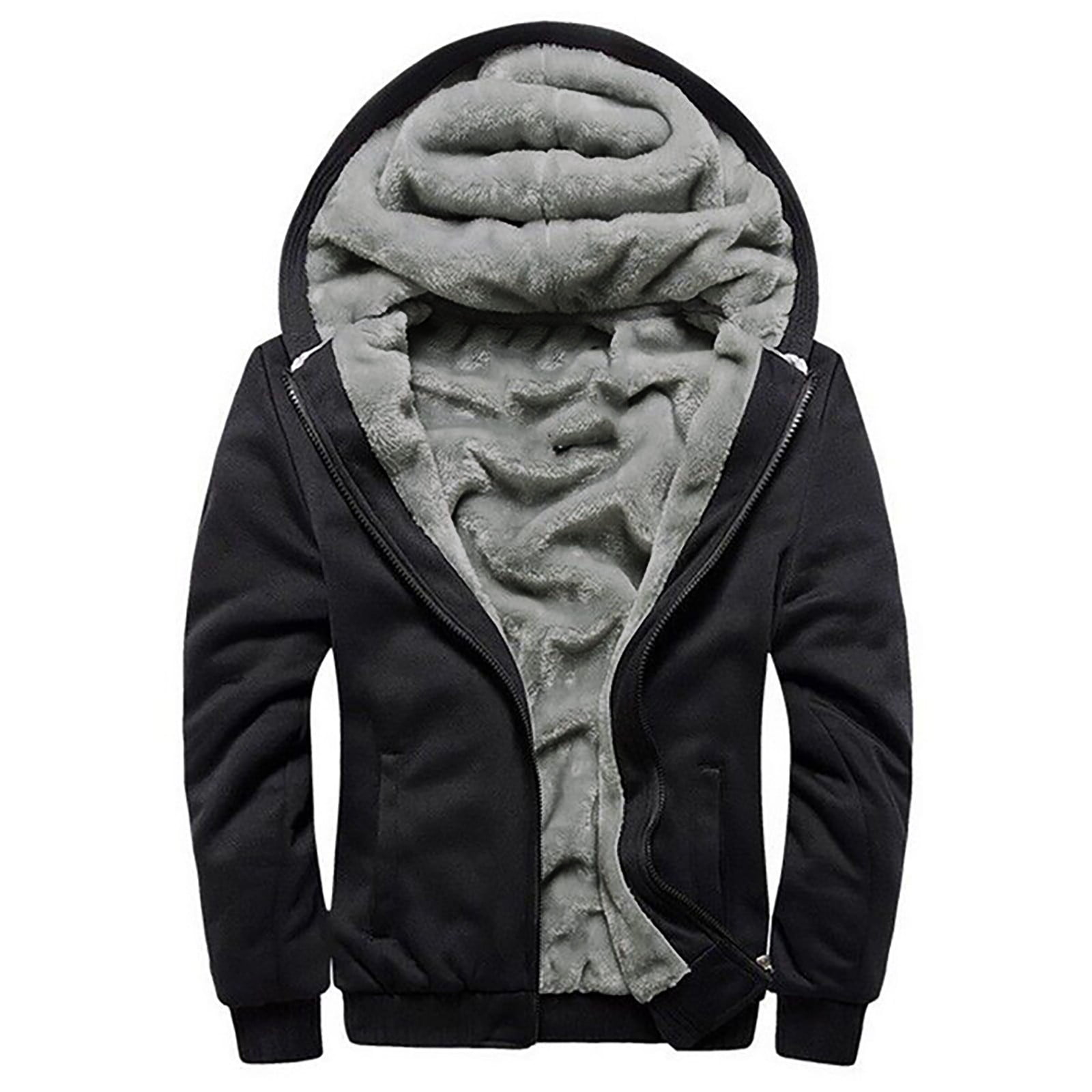 MGCWSH Hoodies for Men Fleece Jackets Winter Pullover Full Zip Warm