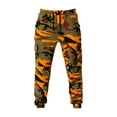 thumbnail image 1 of MGCWSH Mens Casual Street Fashion Camo Cargo Pants Army Combat Military BDU Pants Work Hunt Pants Orange 2XL, 1 of 1