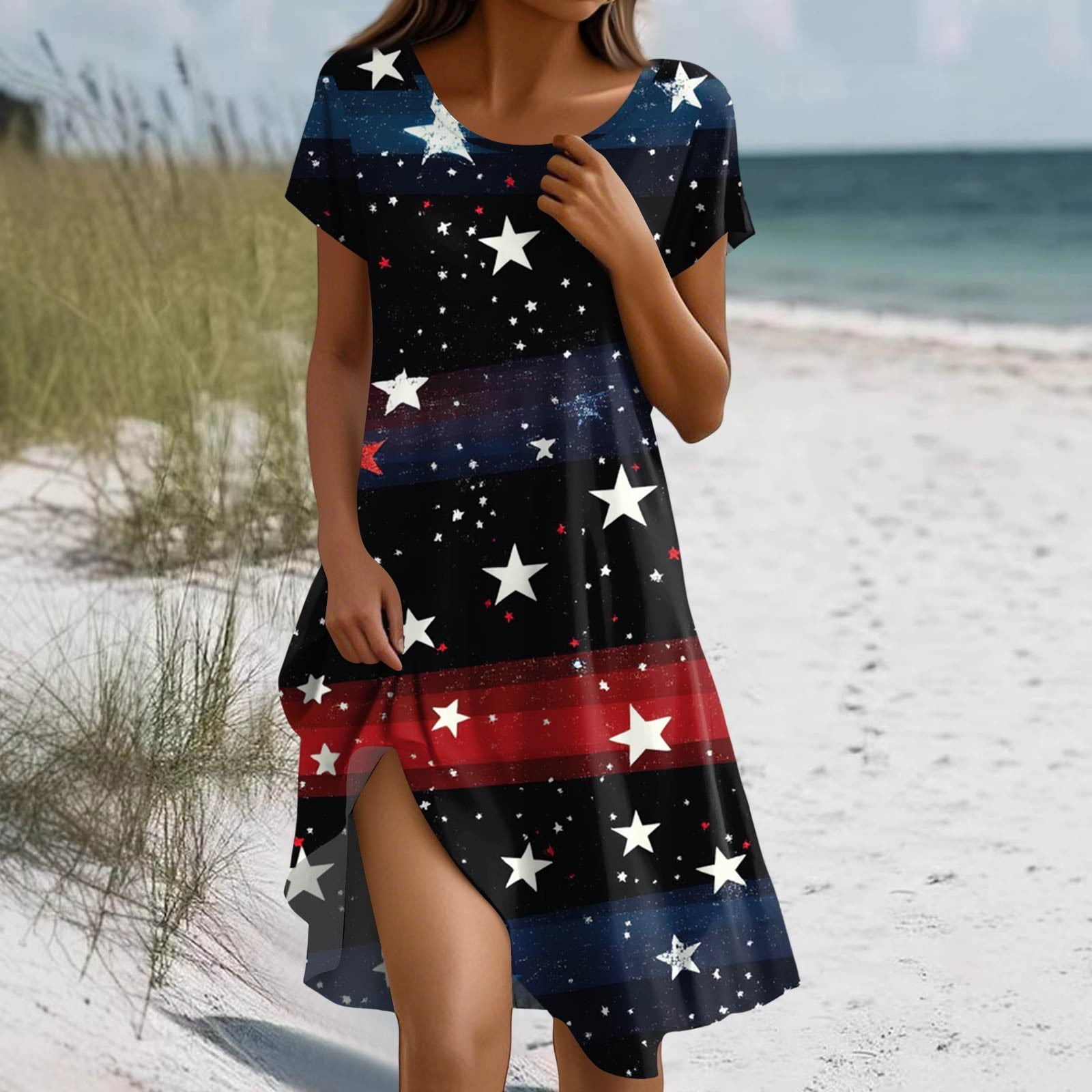 MGCWSH Women Usa Themed Dresses Usa Flag Crew Neck Casual Spring Dresses Short Sleeve Boho Going Out Dress Multicolor XL - Walmart.com MGCWSH Women Usa Themed Dresses Usa Flag Crew Neck Casual Spring Dresses Short Sleeve Boho Going Out Dress Multicolor XL - Walmart.com