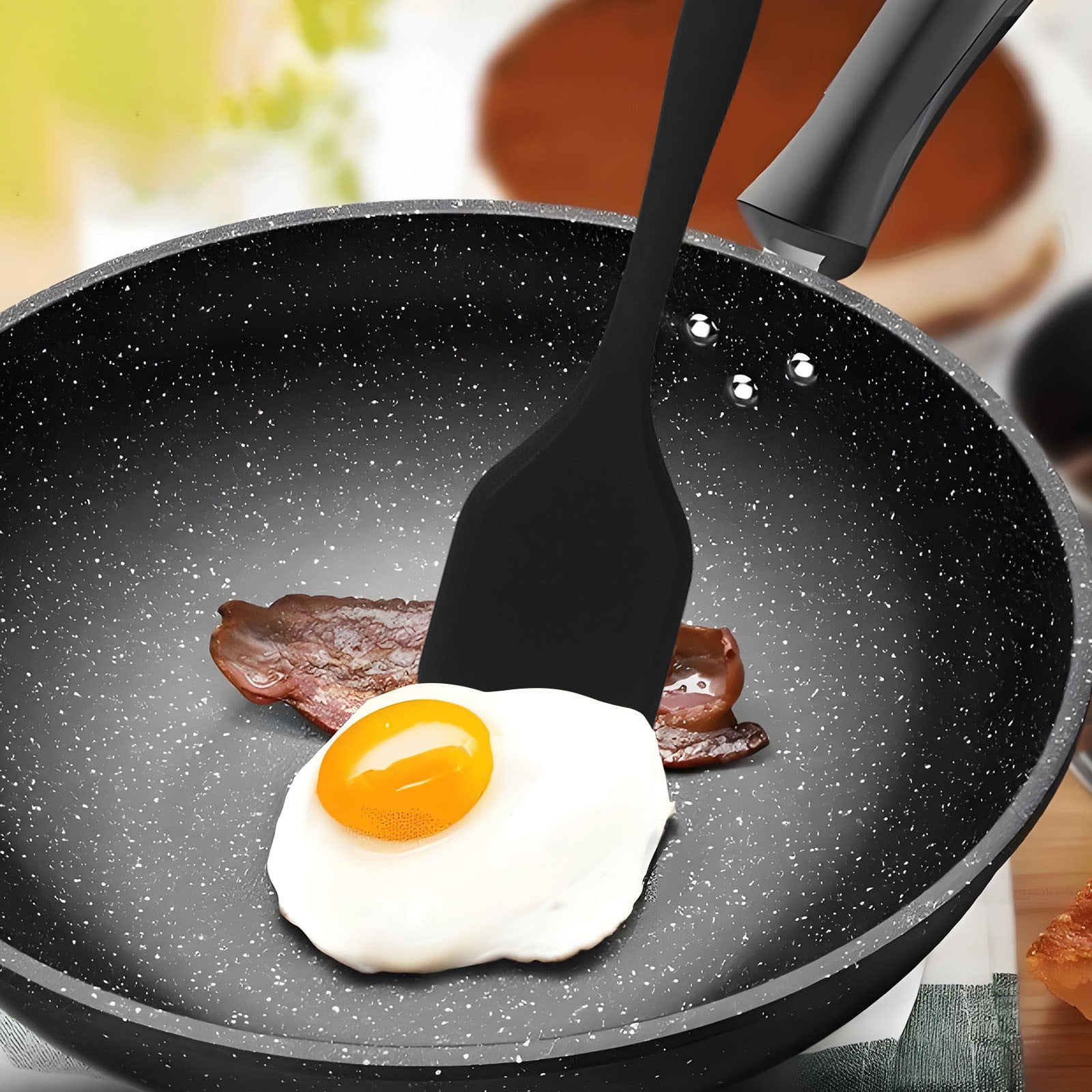 MGDIAWEN Spatula Integrated Small Pot Spatula Set Non Stick Spatula