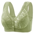 thumbnail image 1 of MGDXOX Bras for Women Front Closure Full Coverage Breathable Bras Push Up Bra Comfortable Everyday Bralettes Green 38, 1 of 2