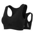 thumbnail image 1 of MGDXOX Breathable Anti-Sagging Sports Bra for Women Plus Size Wireless Bras with Cooling Lift-Up Air Tech Mesh High Support Black M, 1 of 4