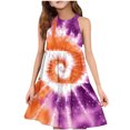 thumbnail image 1 of MGDXOX Girls Dresses Sleeveless Spring Summer Outfit Cute Midi Casual Teen Sundress for Big Kids Party Dress Girl Clothes Sky Blue 120, 1 of 6