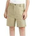 thumbnail image 1 of MGDXOX Girls Formal Chino Shorts Button Closure with Belt Loops Classic Straight Leg Shorts for School Uniform and Special Occasions Khaki 9 Years, 1 of 7