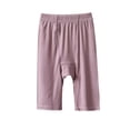thumbnail image 1 of MGDXOX Girls Modal Knee Length Shorts Elastic Waist Soft Stretchy Breathable Safety Shorts for Under Dresses Sports and Daily Wear Purple 3 Years, 1 of 6
