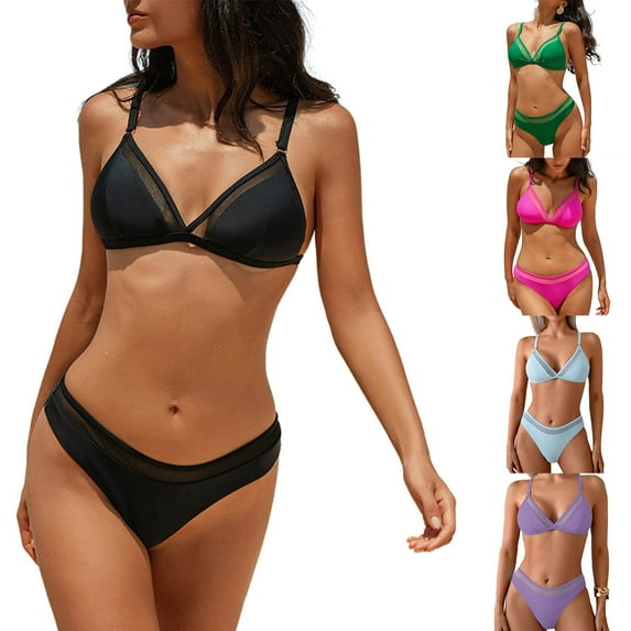 MGDXOX Tankini Swimsuits for Women Tummy Control with Full Coverage Bathing Suits Two Piece Sets Beach Athletic Swimwear Purple M