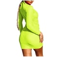 thumbnail image 1 of MGDXOX Women's 3 Piece Swimsuits Triangle Thong Halter String Bikini Bathing Suit with Drawstring Pull On Cover Up Swimwear Green L, 1 of 6
