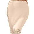 thumbnail image 1 of MGDXOX Women's Half Slip with Lace Trim Solid Seamless Smoothing Underskirt Mid-Length Under Dresses Above Knee Skirt Beige XXL, 1 of 5