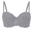 thumbnail image 1 of MGDXOX Women's Lace Strapless Bras Wireless Push Up Support Comfortable Bra Fashion Full Coverage Bras Ladies Daily Bra Gray XL, 1 of 7