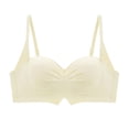 thumbnail image 1 of MGDXOX Women's Minimizer Bras No Underwire Push Up Soft Support Everyday Bra Full Coverage Breathable Underwear Beige 36, 1 of 2